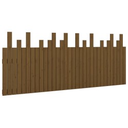vidaXL Wand-Kopfteil Honigbraun 204x3x80 cm Massivholz Kiefer