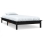 vidaXL Massivholzbett Schwarz 75x190 cm Kiefer vidaXL Massivholzbett Schwarz 75x190 cm Kiefer
