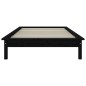 vidaXL Massivholzbett Schwarz 75x190 cm Kiefer vidaXL Massivholzbett Schwarz 75x190 cm Kiefer
