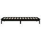 vidaXL Massivholzbett Schwarz 75x190 cm Kiefer vidaXL Massivholzbett Schwarz 75x190 cm Kiefer