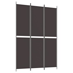 vidaXL 3-tlg. Paravent Braun 150x220 cm Stoff