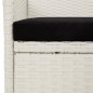 vidaXL Gartenstühle mit Kissen 4 Stk. Poly Rattan Weiß vidaXL Gartenstühle mit Kissen 4 Stk. Poly Rattan Weiß