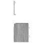 vidaXL Badschrank mit Spiegel Grau Sonoma 41x38,5x48 cm vidaXL Badschrank mit Spiegel Grau Sonoma 41x38,5x48 cm