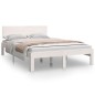 vidaXL Massivholzbett Weiß 120x190 cm vidaXL Massivholzbett Weiß 120x190 cm