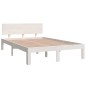 vidaXL Massivholzbett Weiß 120x190 cm vidaXL Massivholzbett Weiß 120x190 cm