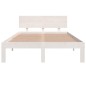 vidaXL Massivholzbett Weiß 120x190 cm vidaXL Massivholzbett Weiß 120x190 cm
