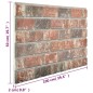 vidaXL 3D-Wandpaneele 10 Stk. Dunkelbraun & Grau Backstein-Optik EPS vidaXL 3D-Wandpaneele 10 Stk. Dunkelbraun & Grau Backstein-Optik EPS