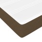 vidaXL Boxspringbett mit Matratze Dunkelbraun 90x190 cm Stoff vidaXL Boxspringbett mit Matratze Dunkelbraun 90x190 cm Stoff
