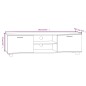 vidaXL TV-Schrank Räuchereiche 140x40,5x35 cm Holzwerkstoff vidaXL TV-Schrank Räuchereiche 140x40,5x35 cm Holzwerkstoff