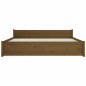 vidaXL Massivholzbett Honigbraun 200x200 cm vidaXL Massivholzbett Honigbraun 200x200 cm
