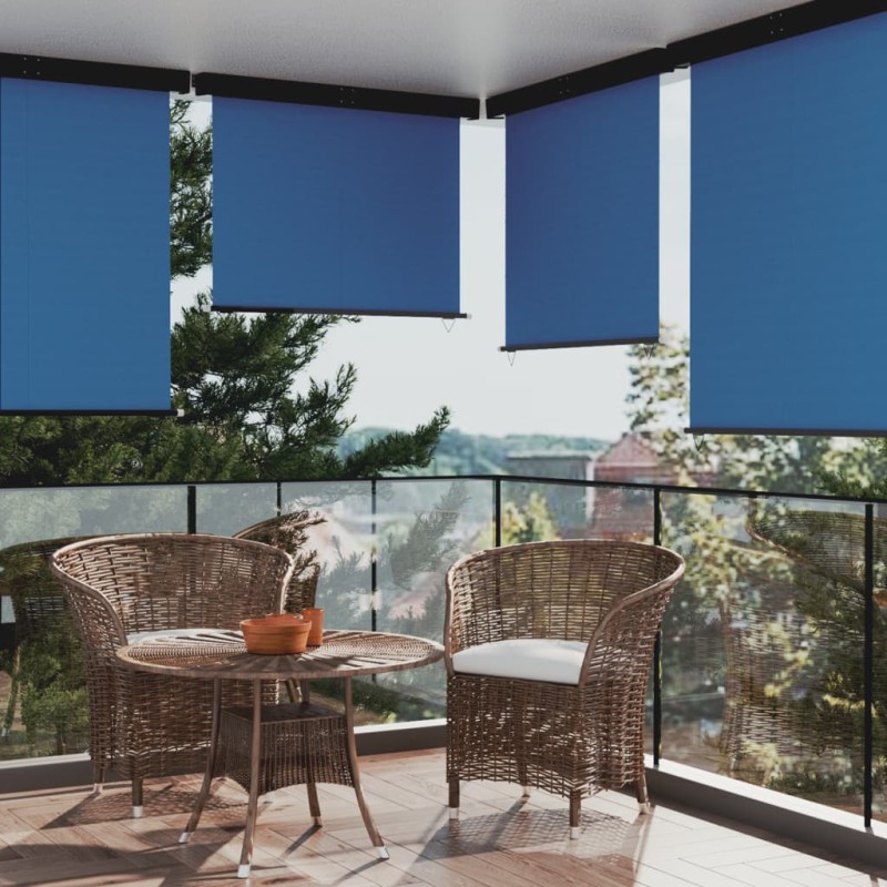 vidaXL Balkon-Seitenmarkise 145x250 cm Blau vidaXL Balkon-Seitenmarkise 145x250 cm Blau