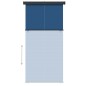 vidaXL Balkon-Seitenmarkise 145x250 cm Blau vidaXL Balkon-Seitenmarkise 145x250 cm Blau