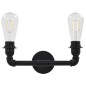 vidaXL 2-Arm-Wandleuchte Schwarz 2 x E27-Fassung vidaXL 2-Arm-Wandleuchte Schwarz 2 x E27-Fassung