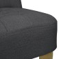 vidaXL Französischer Sessel Grau Stoff vidaXL Französischer Sessel Grau Stoff