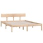 vidaXL Massivholzbett Kiefer 135x190 cm vidaXL Massivholzbett Kiefer 135x190 cm