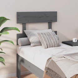vidaXL Kopfteil Grau 103,5x3x81 cm Massivholz Kiefer