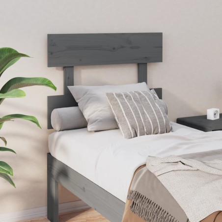 vidaXL Kopfteil Grau 103,5x3x81 cm Massivholz Kiefer