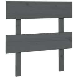 vidaXL Kopfteil Grau 103,5x3x81 cm Massivholz Kiefer