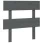 vidaXL Kopfteil Grau 103,5x3x81 cm Massivholz Kiefer vidaXL Kopfteil Grau 103,5x3x81 cm Massivholz Kiefer