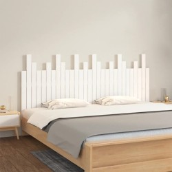 vidaXL Wand-Kopfteil Weiß 185x3x80 cm Massivholz Kiefer
