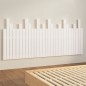 vidaXL Wand-Kopfteil Weiß 185x3x80 cm Massivholz Kiefer