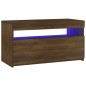 vidaXL TV-Schrank mit LED-Leuchten Braun Eichen-Optik 75x35x40 cm vidaXL TV-Schrank mit LED-Leuchten Braun Eichen-Optik 75x35x40 cm