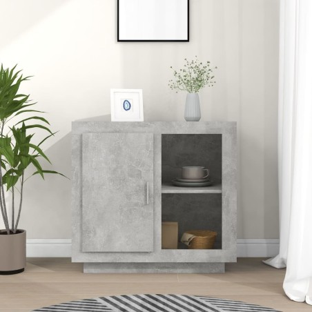 vidaXL Sideboard Betonweiß 80x40x75 cm