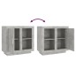 vidaXL Sideboard Betonweiß 80x40x75 cm vidaXL Sideboard Betonweiß 80x40x75 cm