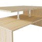 vidaXL Couchtisch Holzwerkstoff 90x59x42 cm Eiche vidaXL Couchtisch Holzwerkstoff 90x59x42 cm Eiche