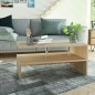 vidaXL Couchtisch Holzwerkstoff 90x59x42 cm Eiche vidaXL Couchtisch Holzwerkstoff 90x59x42 cm Eiche