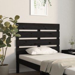 vidaXL Kopfteil Schwarz 75x3x80 cm Massivholz Kiefer