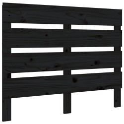 vidaXL Kopfteil Schwarz 75x3x80 cm Massivholz Kiefer