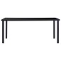 vidaXL Esstisch Schwarz 180 x 90 x 75 cm Hartglas vidaXL Esstisch Schwarz 180 x 90 x 75 cm Hartglas