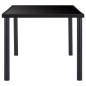 vidaXL Esstisch Schwarz 180 x 90 x 75 cm Hartglas vidaXL Esstisch Schwarz 180 x 90 x 75 cm Hartglas