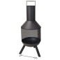 ProGarden Feuerstelle mit Schornstein Metall 116 cm ProGarden Feuerstelle mit Schornstein Metall 116 cm