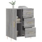vidaXL Sideboard Grau Sonoma 69,5x34x90 cm Holzwerkstoff