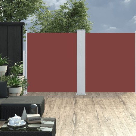 vidaXL Ausziehbare Seitenmarkise 170 x 600 cm Braun
