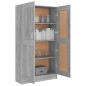 vidaXL Bücherschrank Grau Sonoma 82,5x30,5x150 cm Holzwerkstoff vidaXL Bücherschrank Grau Sonoma 82,5x30,5x150 cm Holzwerkstoff