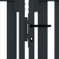 vidaXL Doppelflügel Zauntor Stahl 306x150 cm Anthrazit vidaXL Doppelflügel Zauntor Stahl 306x150 cm Anthrazit