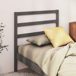 vidaXL Kopfteil Grau 106x4x100 cm Massivholz Kiefer
