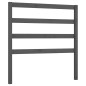 vidaXL Kopfteil Grau 106x4x100 cm Massivholz Kiefer vidaXL Kopfteil Grau 106x4x100 cm Massivholz Kiefer