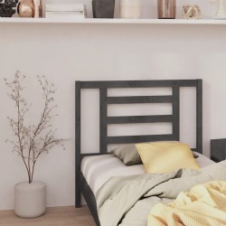 vidaXL Kopfteil Grau 106x4x100 cm Massivholz Kiefer
