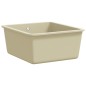 vidaXL Granitspüle Einzelbecken Beige vidaXL Granitspüle Einzelbecken Beige
