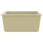 vidaXL Granitspüle Einzelbecken Beige vidaXL Granitspüle Einzelbecken Beige