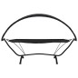 Outdoor-Loungebett mit Dach Schwarz Stahl und Oxford-Stoff Outdoor-Loungebett mit Dach Schwarz Stahl und Oxford-Stoff