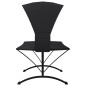 Outdoor-Loungebett mit Dach Schwarz Stahl und Oxford-Stoff Outdoor-Loungebett mit Dach Schwarz Stahl und Oxford-Stoff
