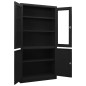 vidaXL Büroschrank Schwarz 90x40x180 cm Stahl vidaXL Büroschrank Schwarz 90x40x180 cm Stahl