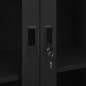 vidaXL Büroschrank Schwarz 90x40x180 cm Stahl vidaXL Büroschrank Schwarz 90x40x180 cm Stahl
