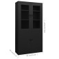 vidaXL Büroschrank Schwarz 90x40x180 cm Stahl vidaXL Büroschrank Schwarz 90x40x180 cm Stahl
