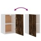 vidaXL Hängeschrank Räuchereiche 39,5x31x60 cm Holzwerkstoff vidaXL Hängeschrank Räuchereiche 39,5x31x60 cm Holzwerkstoff
